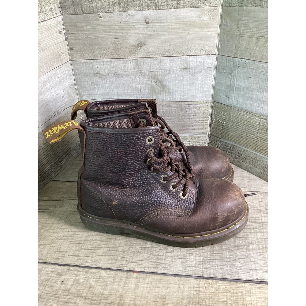 Dr. Martens Industrial Steel Toe Brown Leather Work Boots ASTM F2413-11 EH DM212